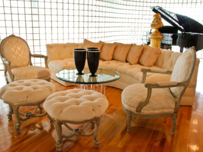 Custom Living Room Furnishings, Steinway Baby Grand